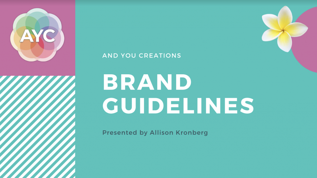 Brand Guidelines by Allison Kronberg