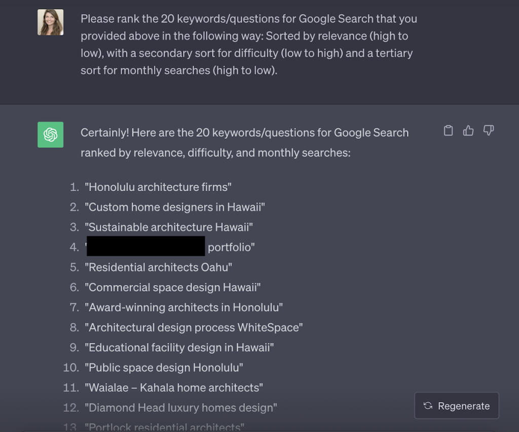 AI for marketing keyword research